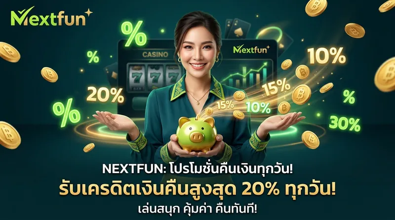 nextfun คืนยอดเสีย 10% ทุกวัน ไม่มีเงื่อนไข